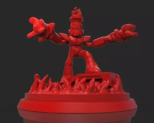 Fireman Rockman Megaman 3D STL Model