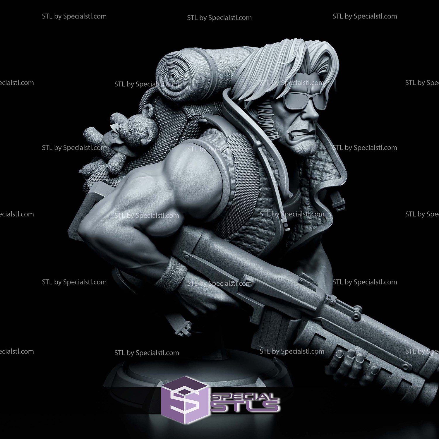 Tarma Roving Metal Slug Bust 3D Printer Files STL Model — view 2