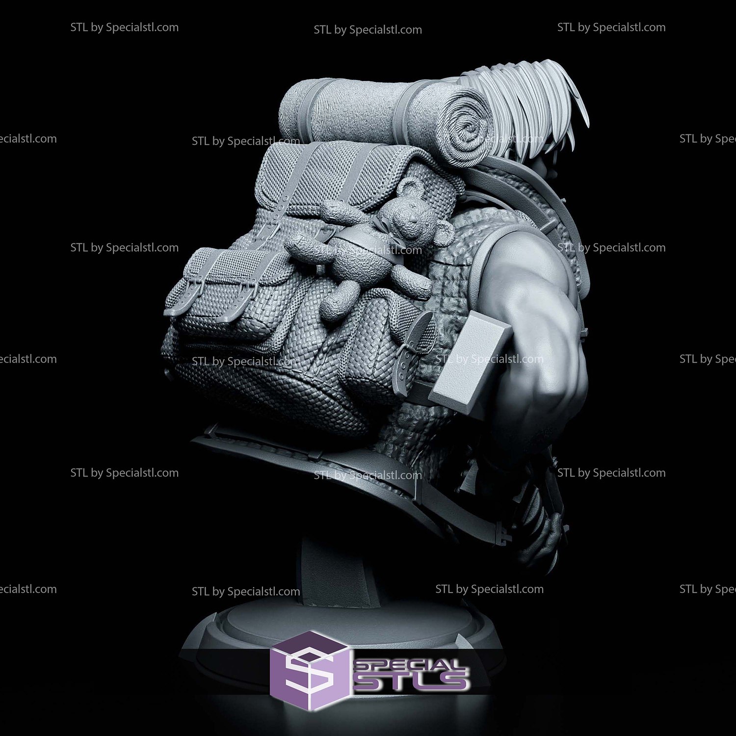 Tarma Roving Metal Slug Bust 3D Printer Files STL Model — view 3