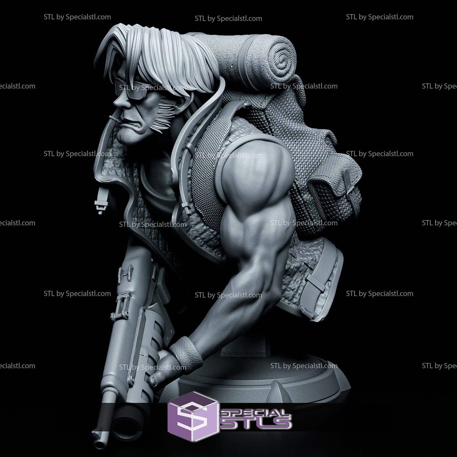 Tarma Roving Metal Slug Bust 3D Printer Files STL Model — view 5