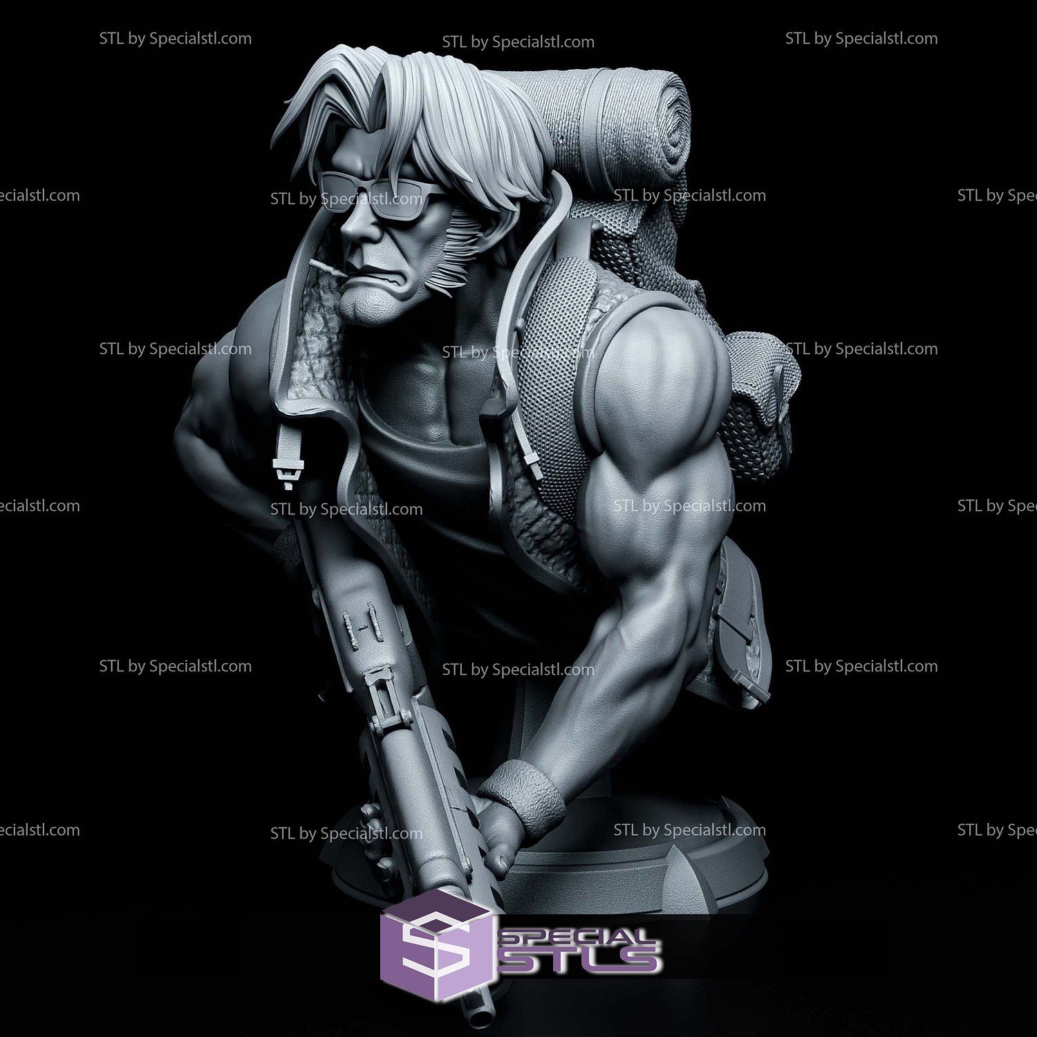 Tarma Roving Metal Slug Bust 3D Printer Files STL Model — view 6