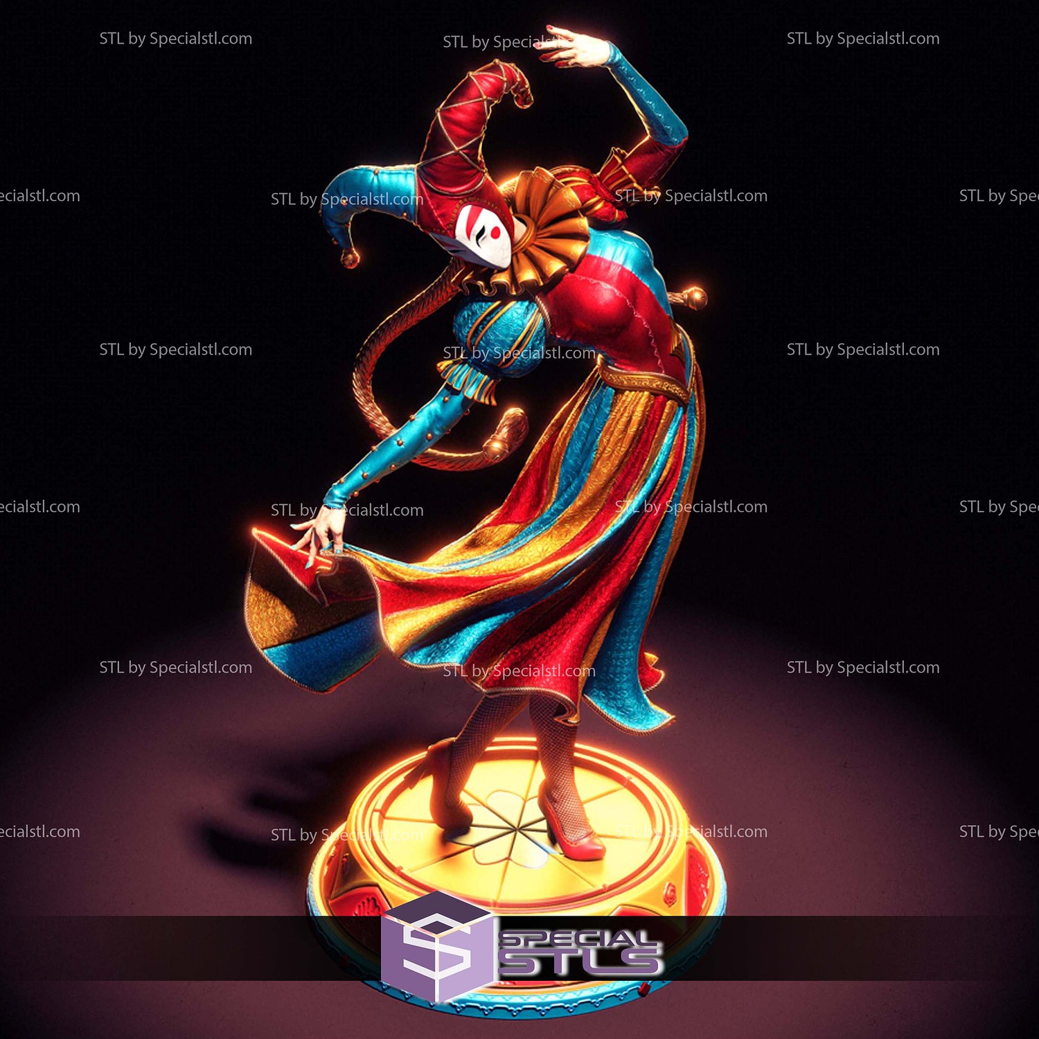 Jester Medieval Time 3D Printer Files STL Model — view 4