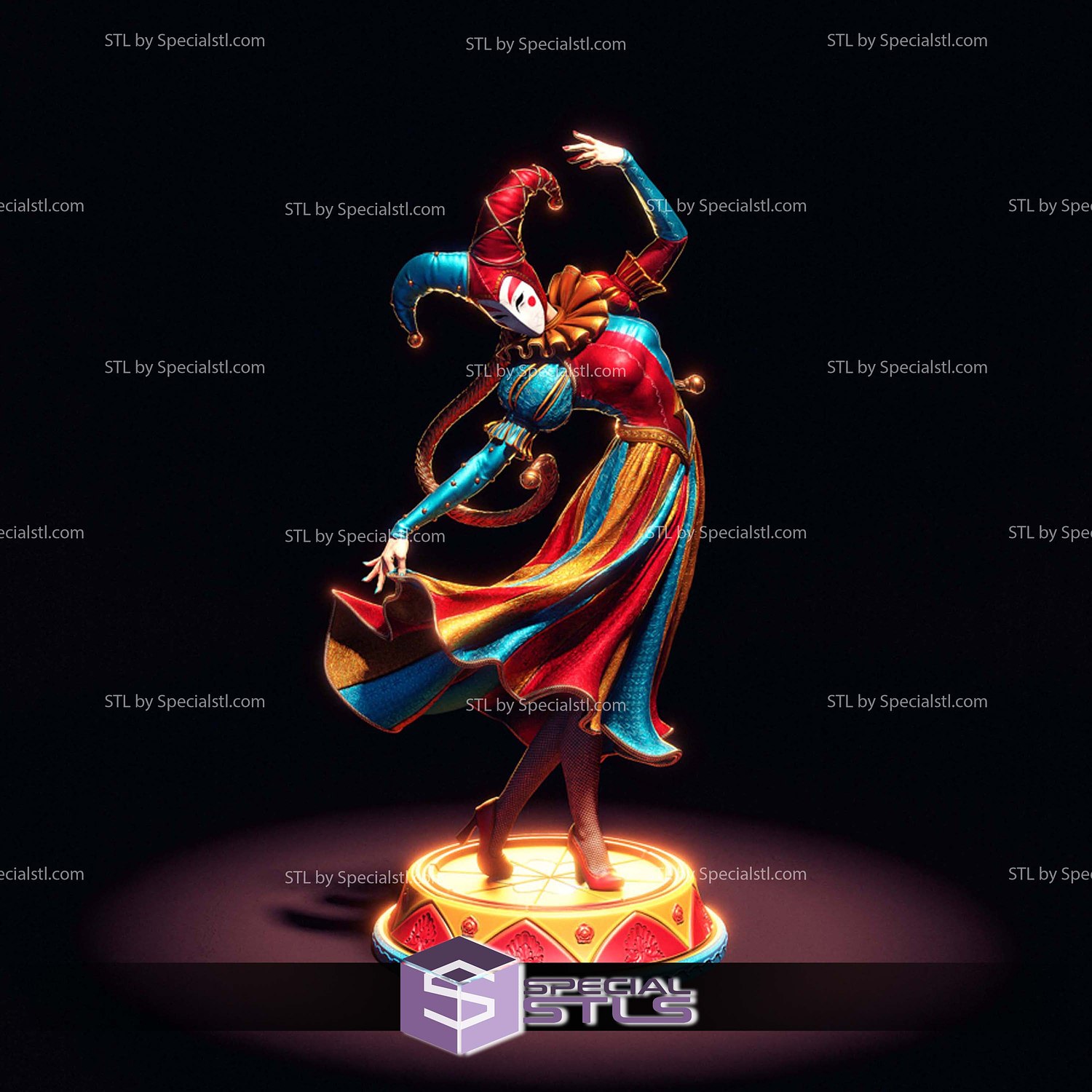 Jester Medieval Time 3D Printer Files STL Model — view 7