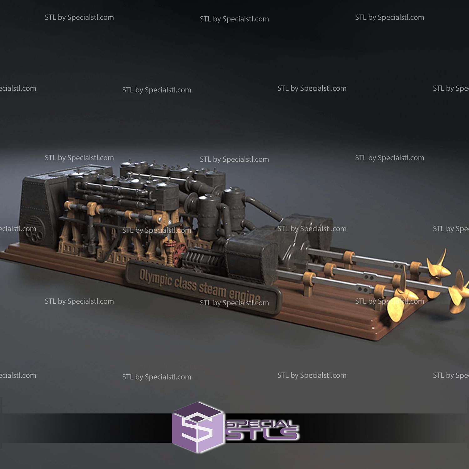 Titanic Olympic Class Steam Engine 3D Printer Files STL Model — view 2