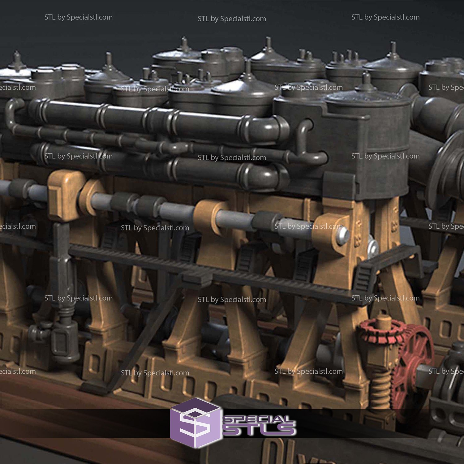 Titanic Olympic Class Steam Engine 3D Printer Files STL Model — view 3