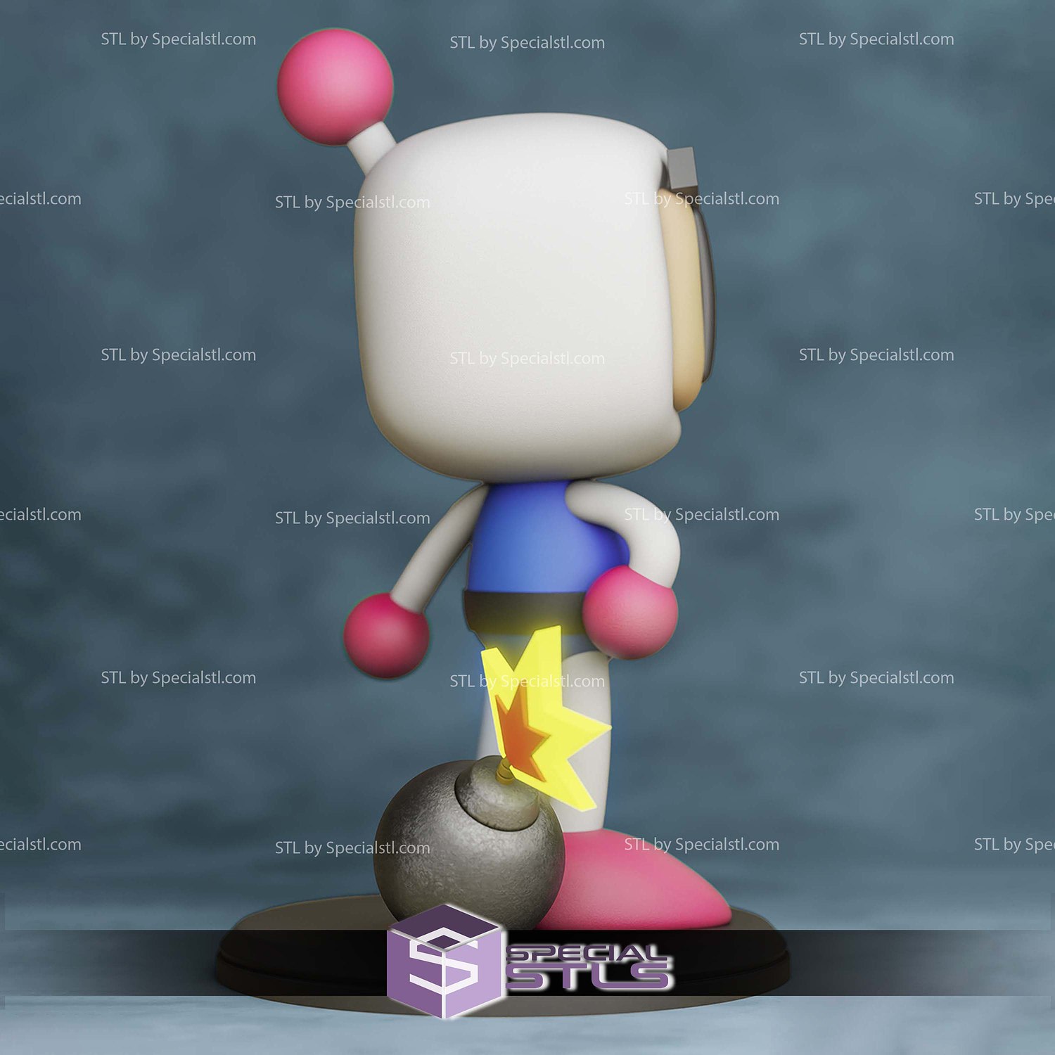 Bomberman Sculptures 3D Printing STL Model — view 2