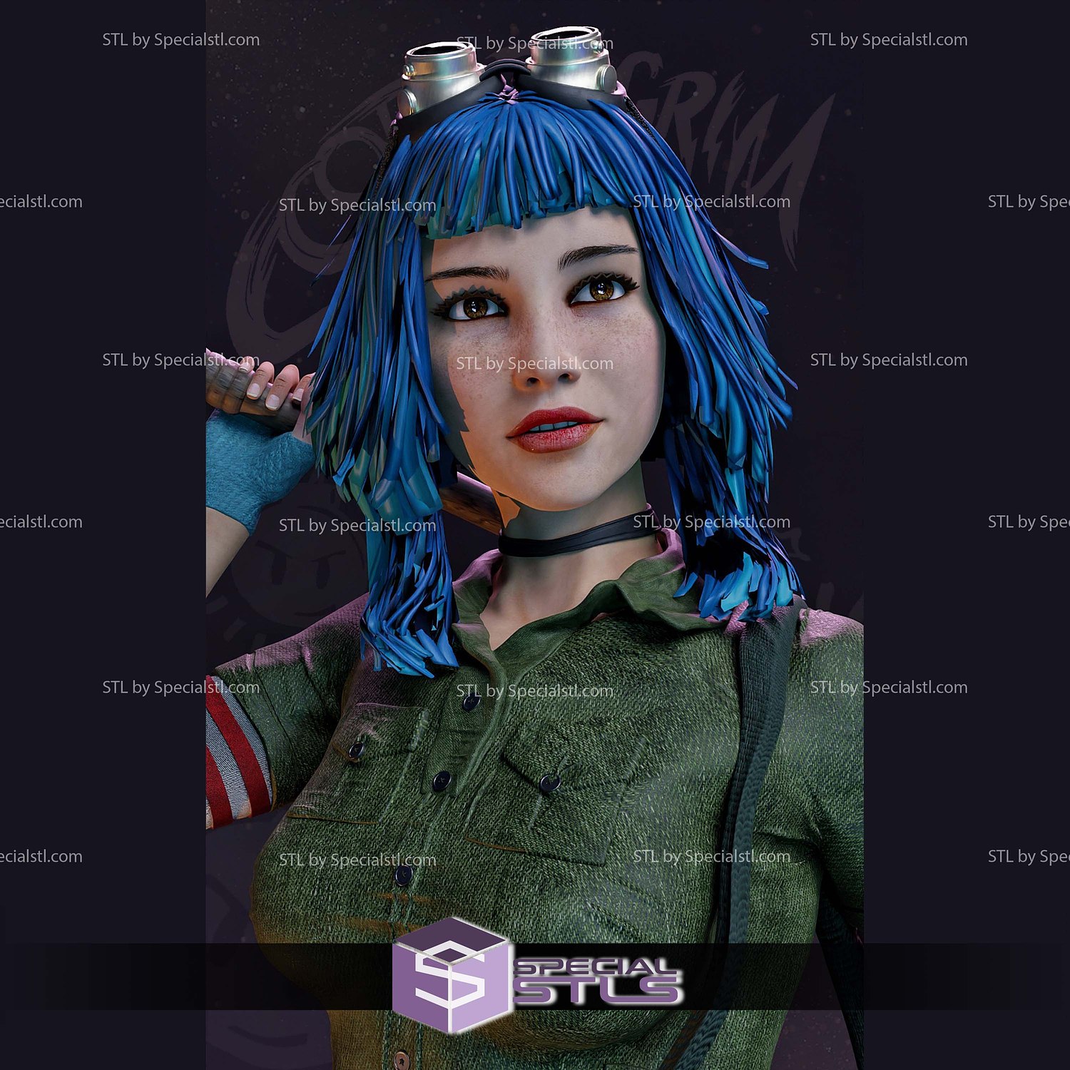 Ramona Flowers 3D Printer Files STL Model — view 2