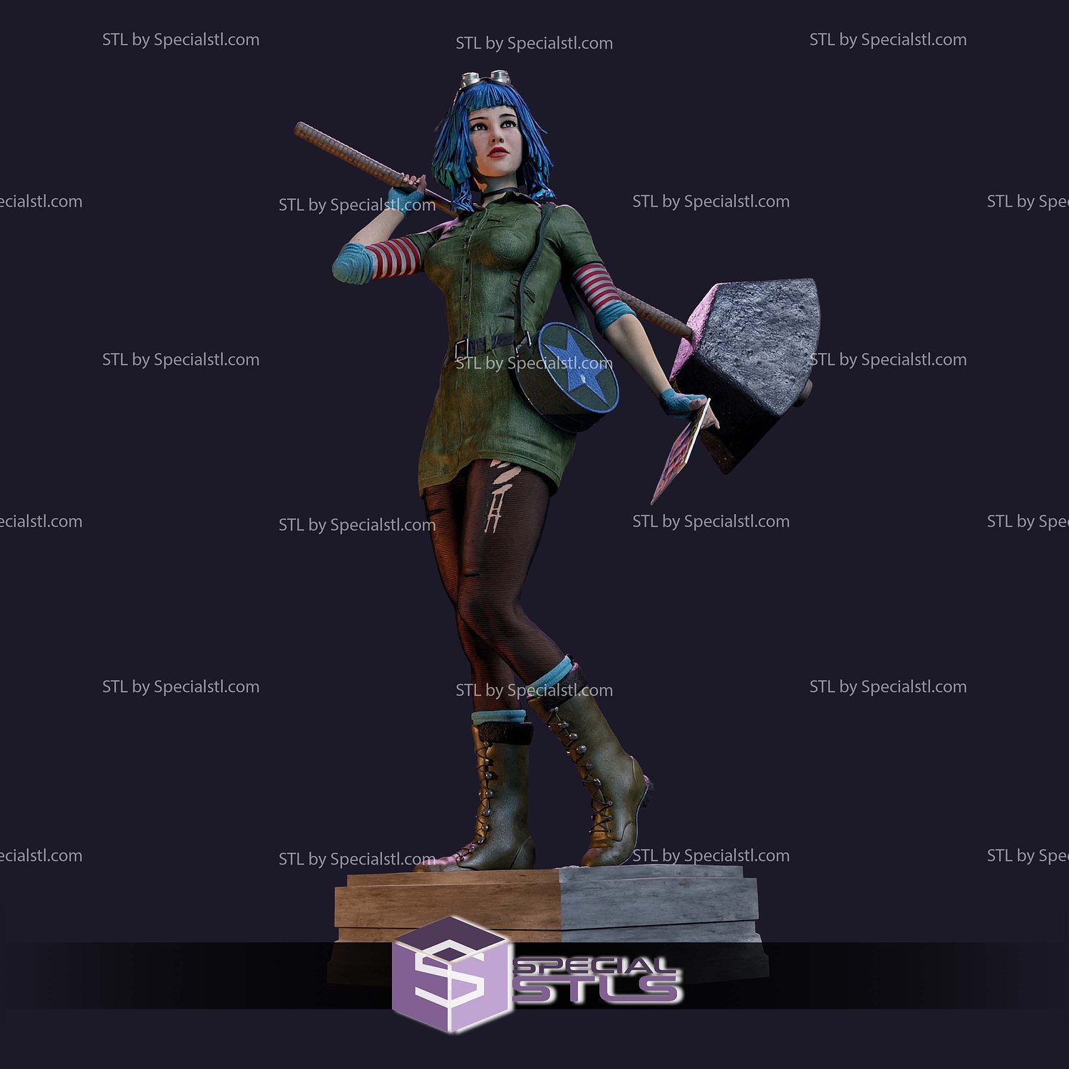 Ramona Flowers 3D Printer Files STL Model — view 3