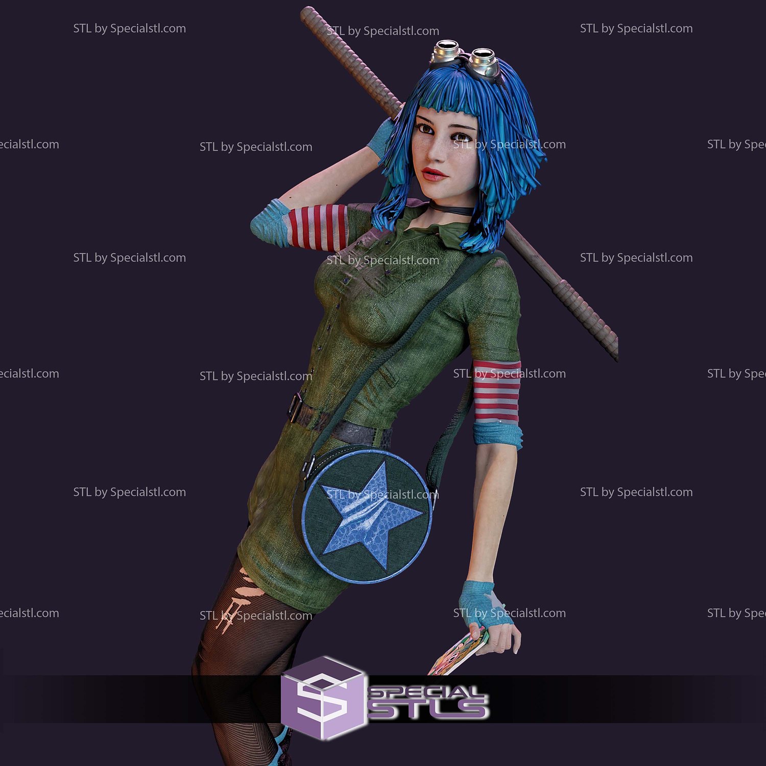 Ramona Flowers 3D Printer Files STL Model — view 4