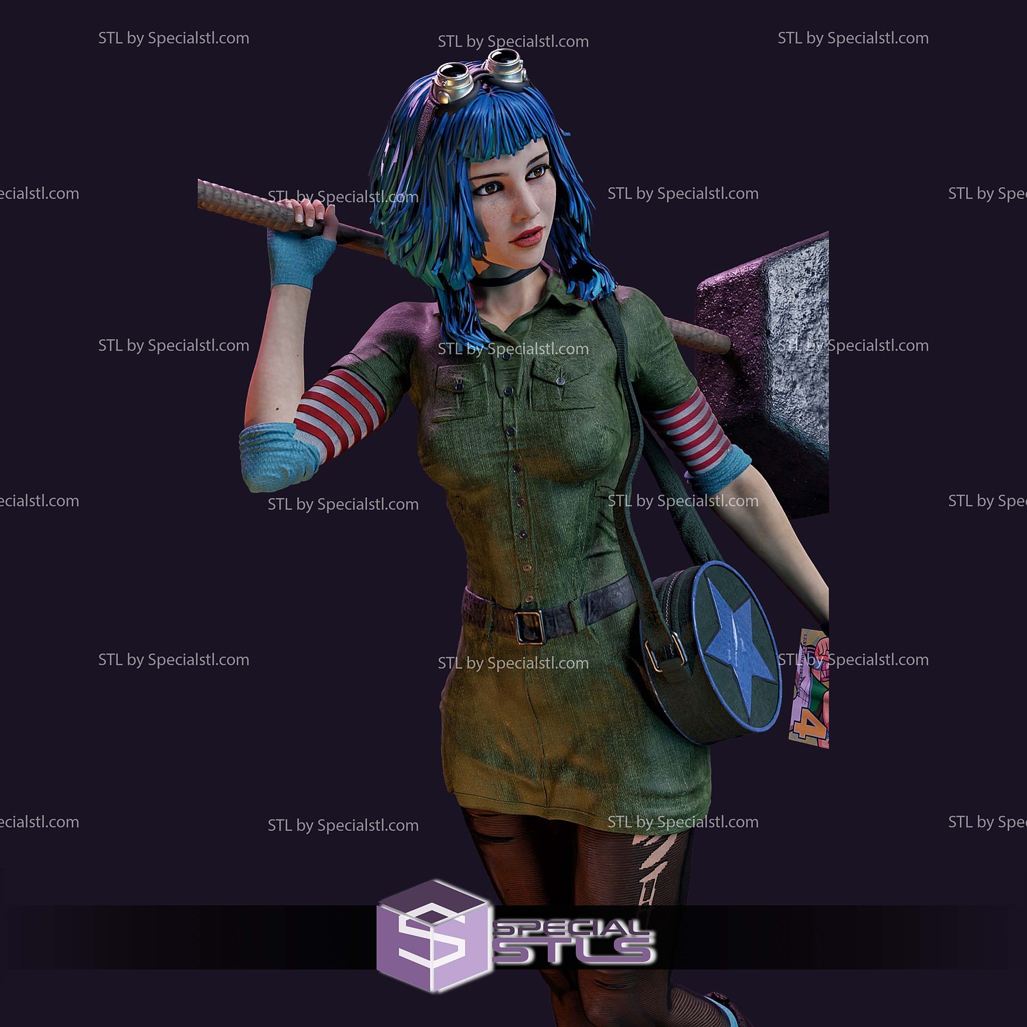 Ramona Flowers 3D Printer Files STL Model — view 5