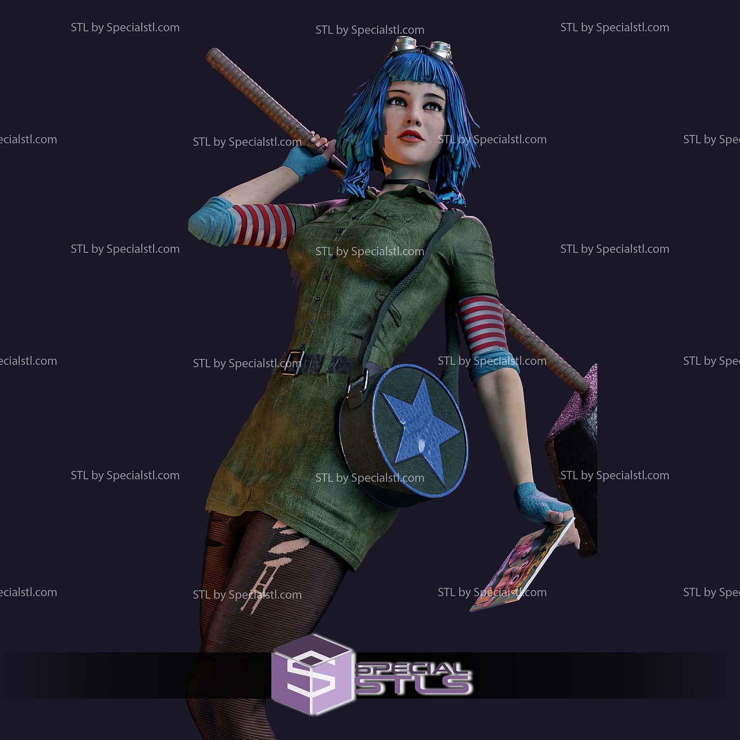 Ramona Flowers 3D Printer Files STL Model — view 6
