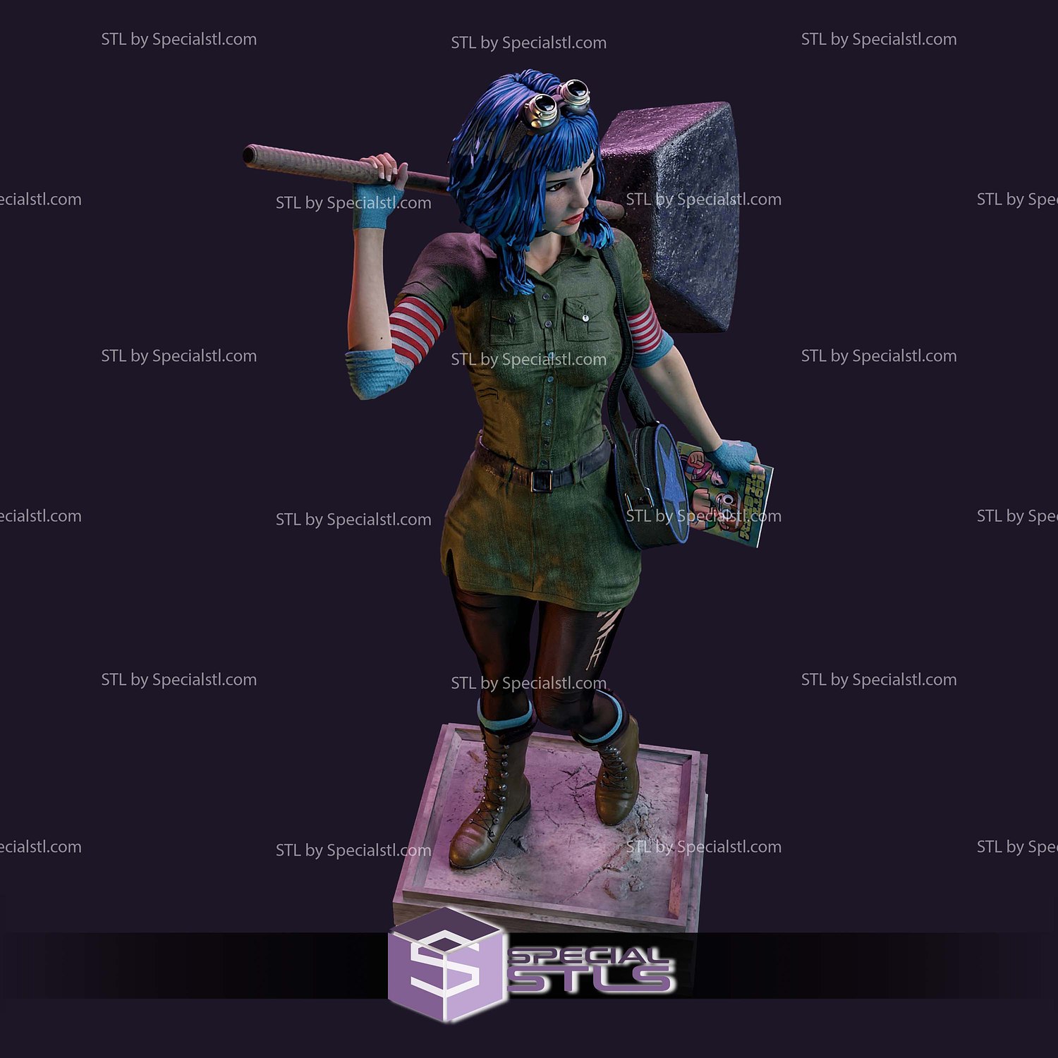 Ramona Flowers 3D Printer Files STL Model — view 7