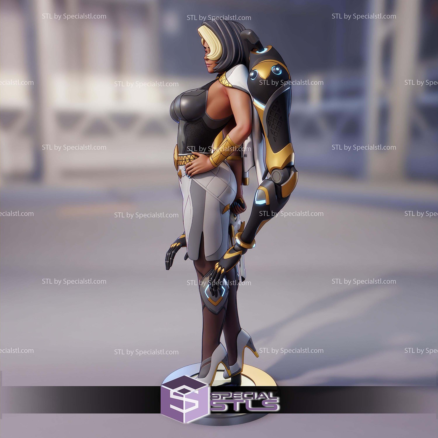 Domina Overwatch STL Files 3D Model — view 2