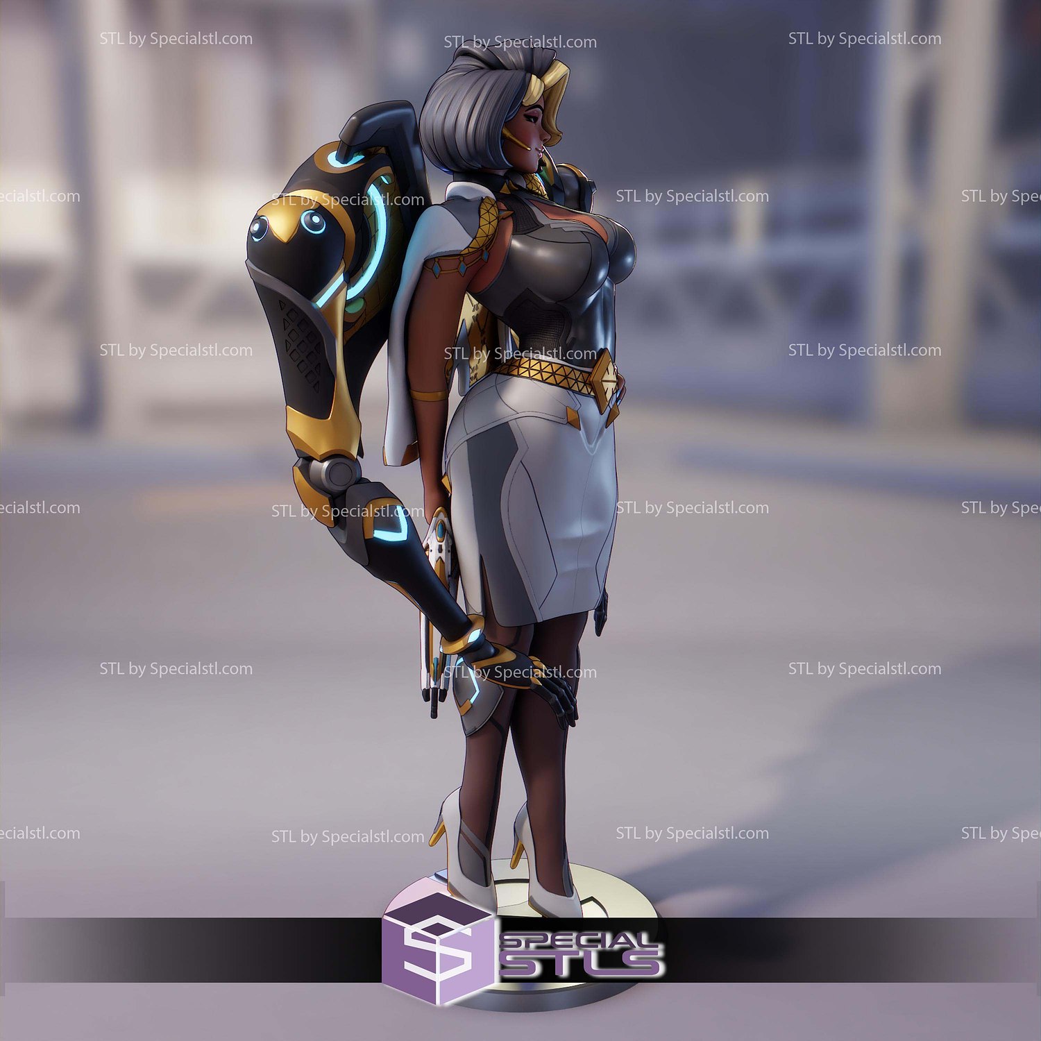 Domina Overwatch STL Files 3D Model — view 7