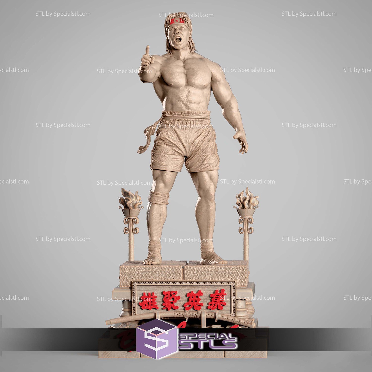 Chong Li Bloodsport STL Files 3D Model — view 2