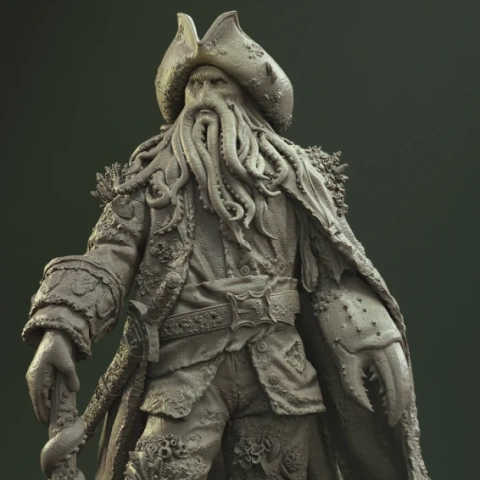 Davy Jones 3D Printer Files | Assembly STL Model