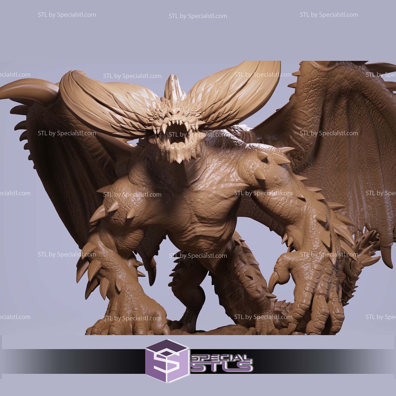 Nergigante Demon Monster Hunter 3D Printer Files STL Model — view 2