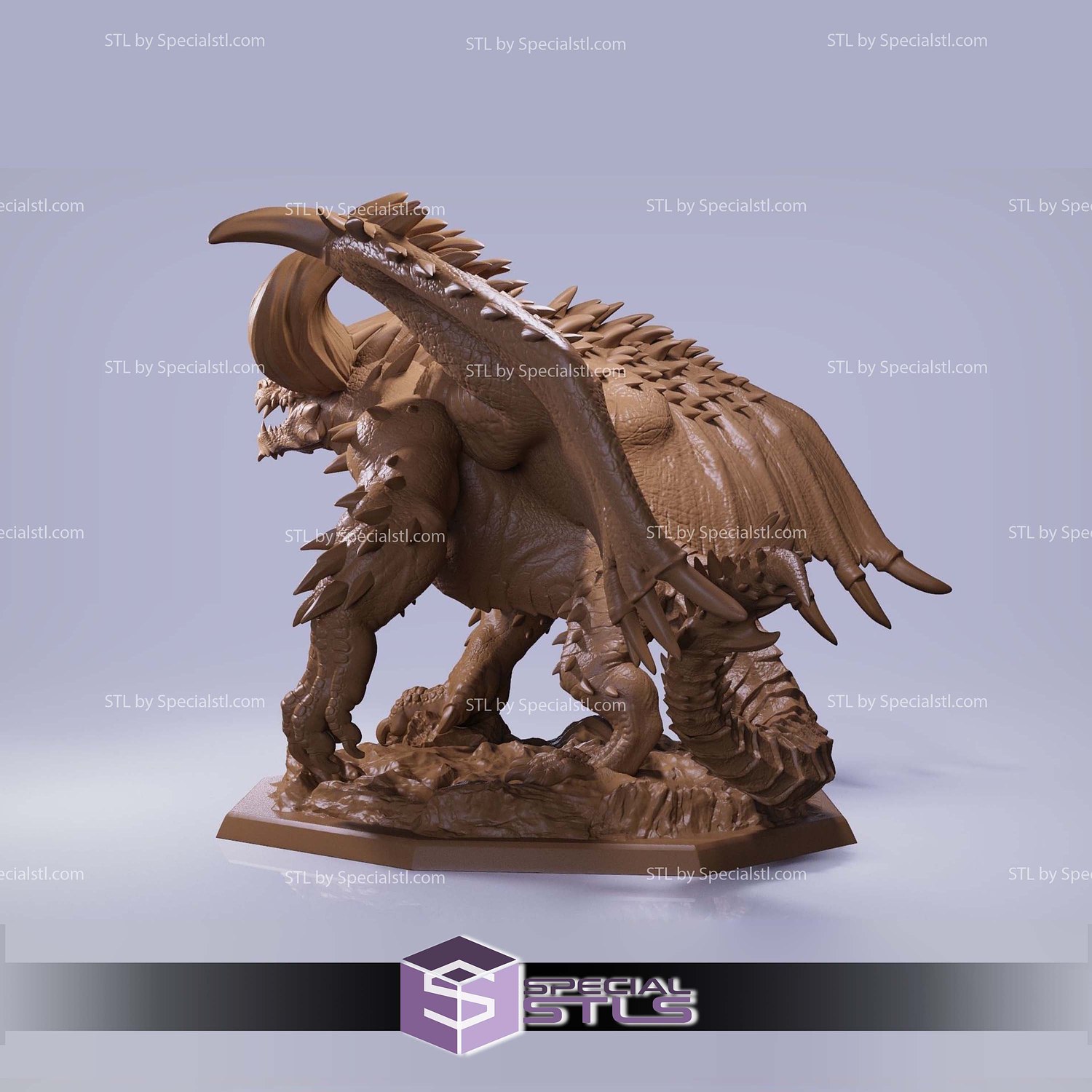 Nergigante Demon Monster Hunter 3D Printer Files STL Model — view 7