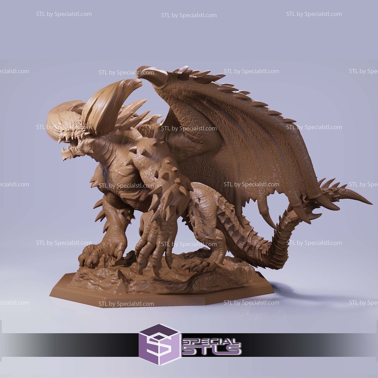Nergigante Demon Monster Hunter 3D Printer Files STL Model — view 8
