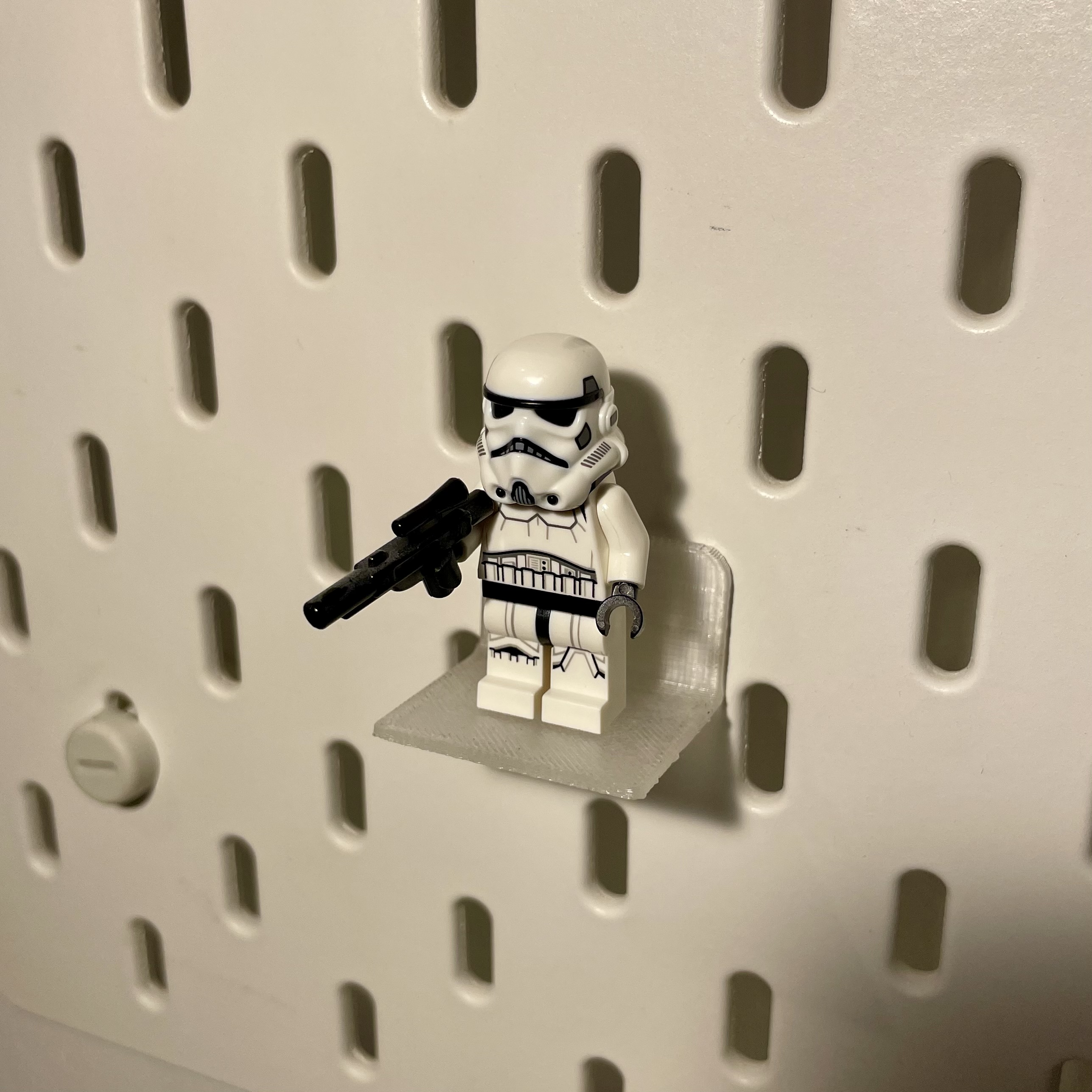 Lego mini figure mount for ikea skadis 3D STL Model