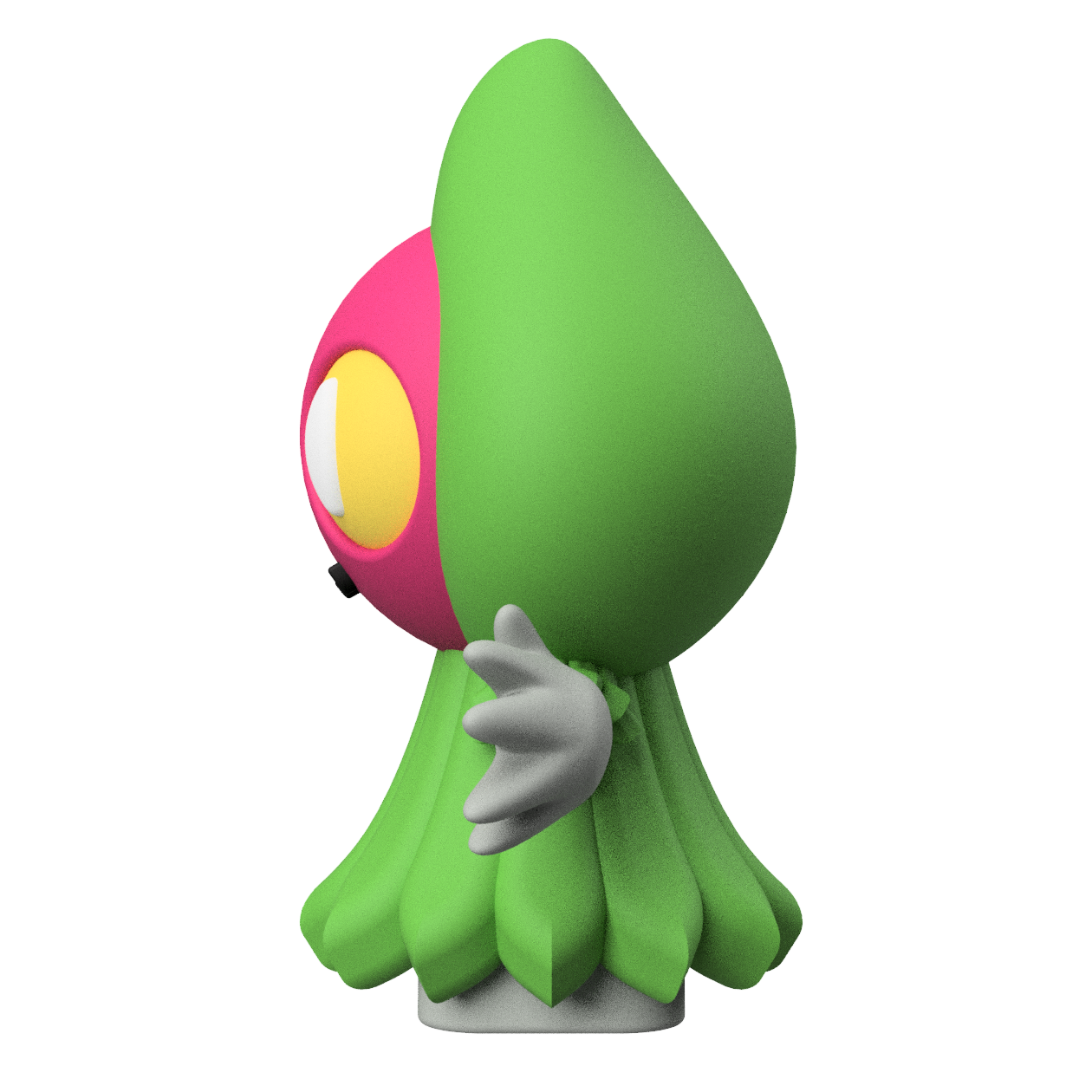 3D Printable Cute Cryptid Flatwoods Monster Art Toy Figure STL Model