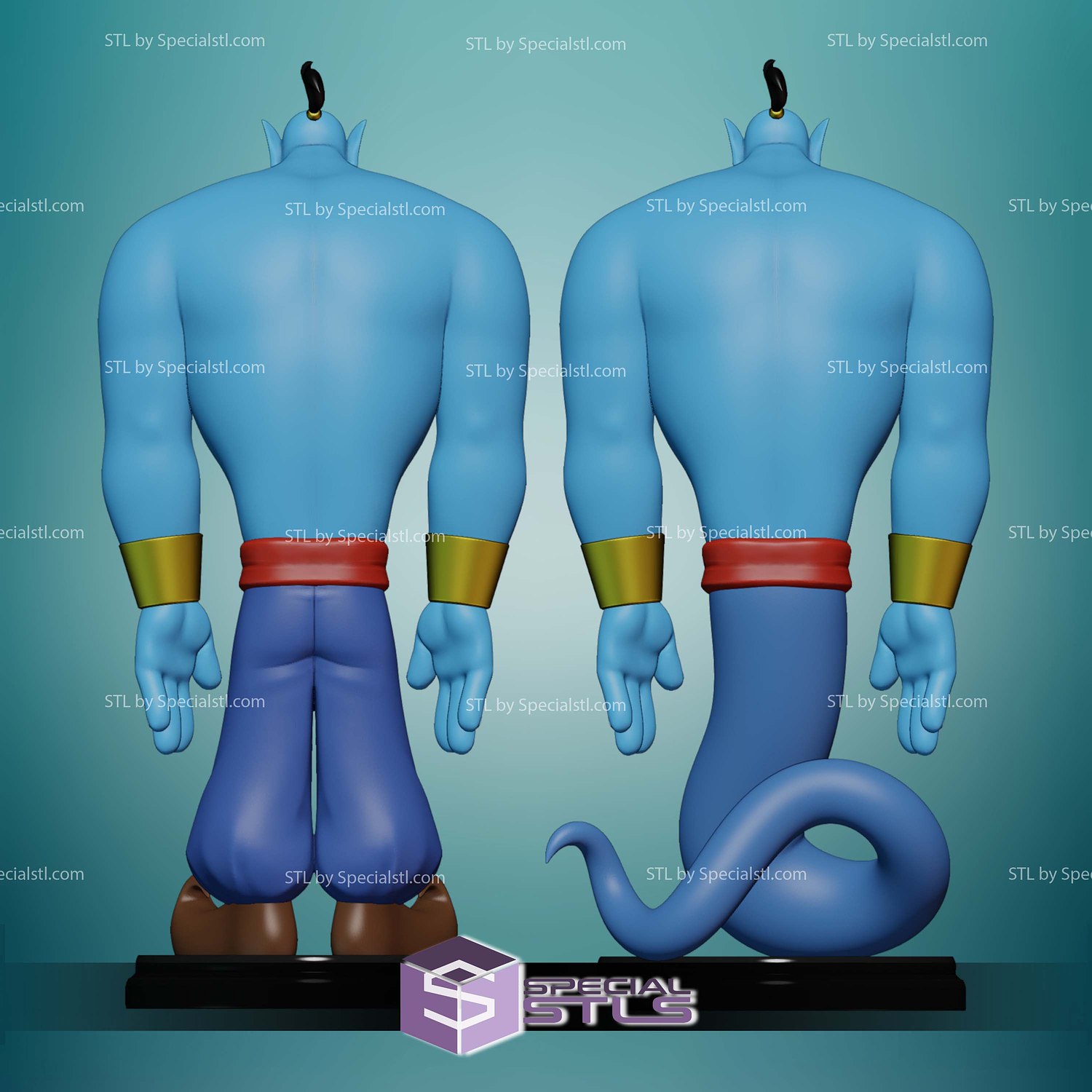 Genie Basic Suprise Aladdin STL Files 3D Model — view 5