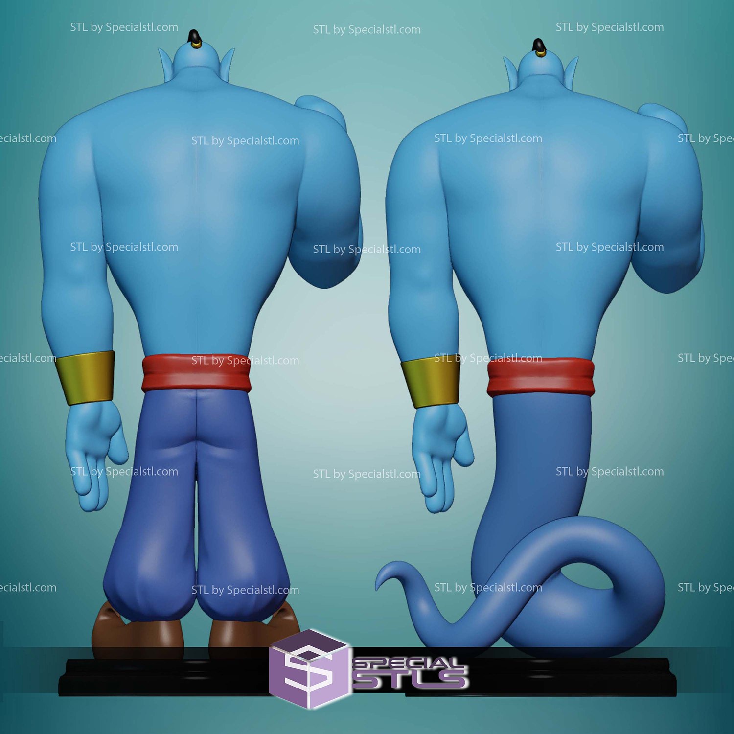 Genie Basic Suprise Aladdin STL Files 3D Model — view 6