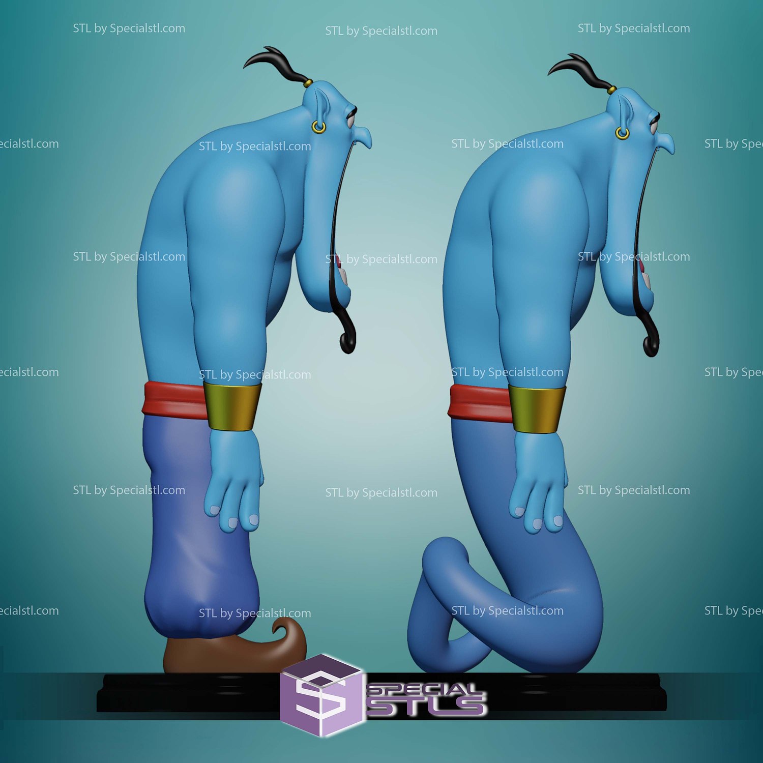 Genie Basic Suprise Aladdin STL Files 3D Model — view 7