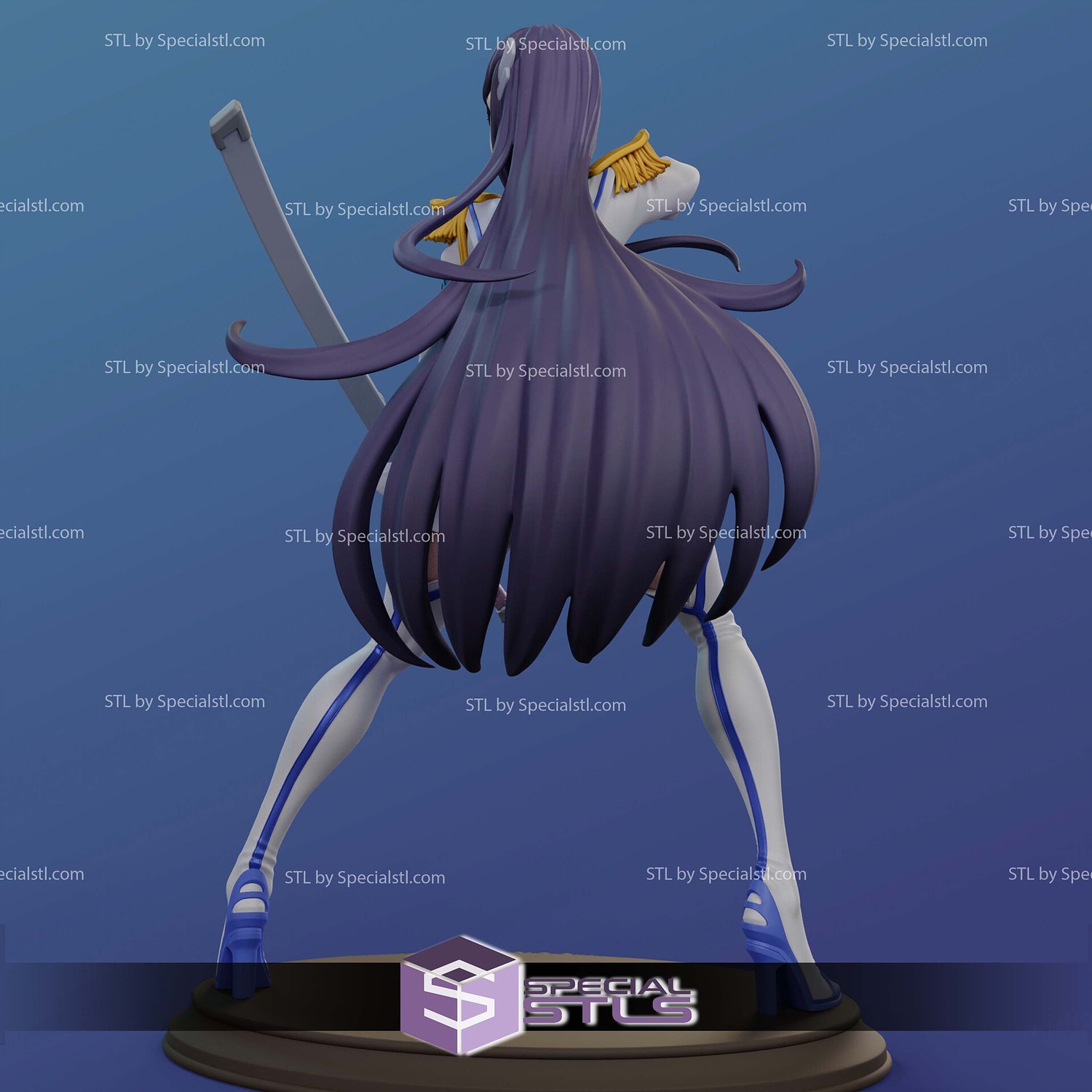 Satsuki Kiryuin Uniform Sculptures 3D Printing STL Model — view 2
