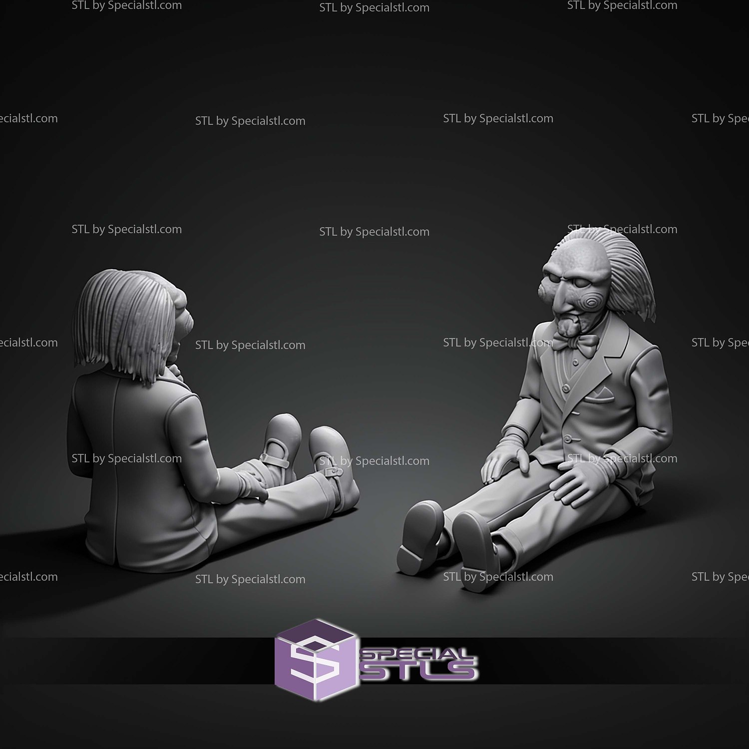 Billy The Puppet 175mm STL Files 3D Model — view 4