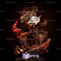 Werewolf Marvel Diorama 1-6 STL Files 3D Model