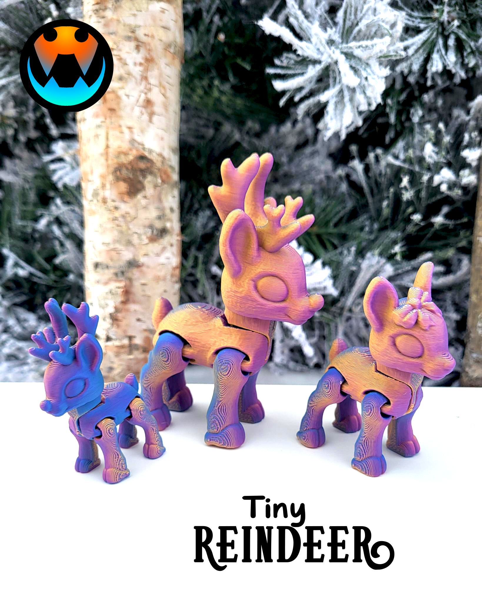 Tiny Reindeer 3D STL Model