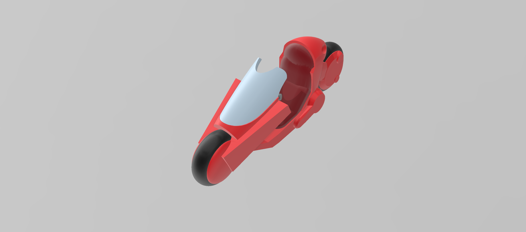 Kaneda's Bike from Akira 3D STL Model — view 5