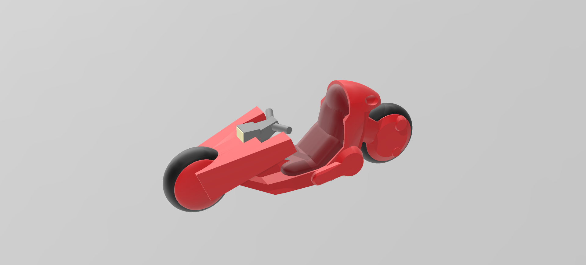Kaneda's Bike from Akira 3D STL Model — view 6