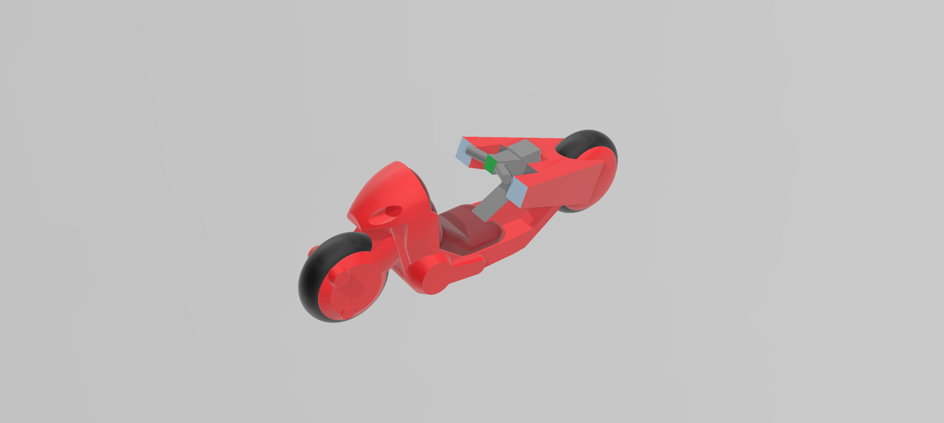 Kaneda's Bike from Akira 3D STL Model — view 7