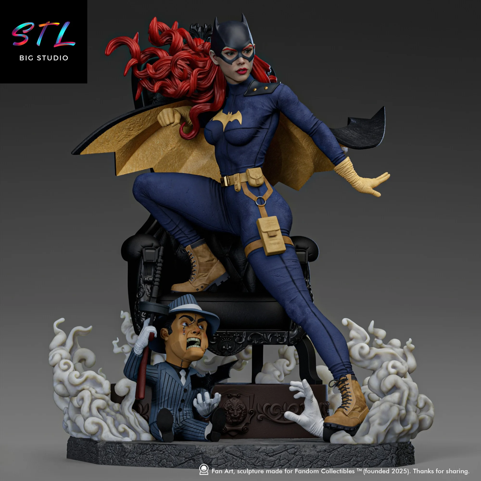 Batgirl STL | DC Comics | 3D Printable Figure Model