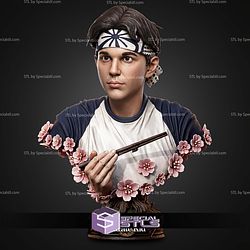 Larusso The Karate Kid Portrait Bust H281mm STL Files 3D Model