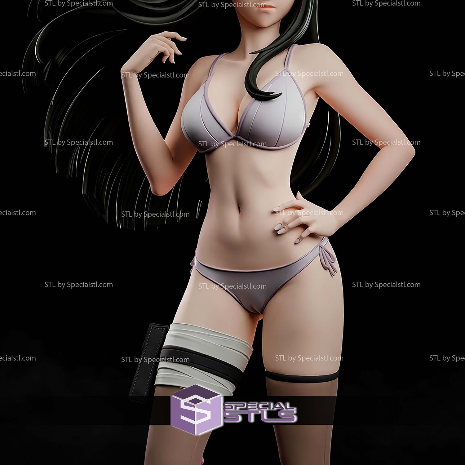 Hinata Hyuga Ecchi 220mm STL Files 3D Model — view 3