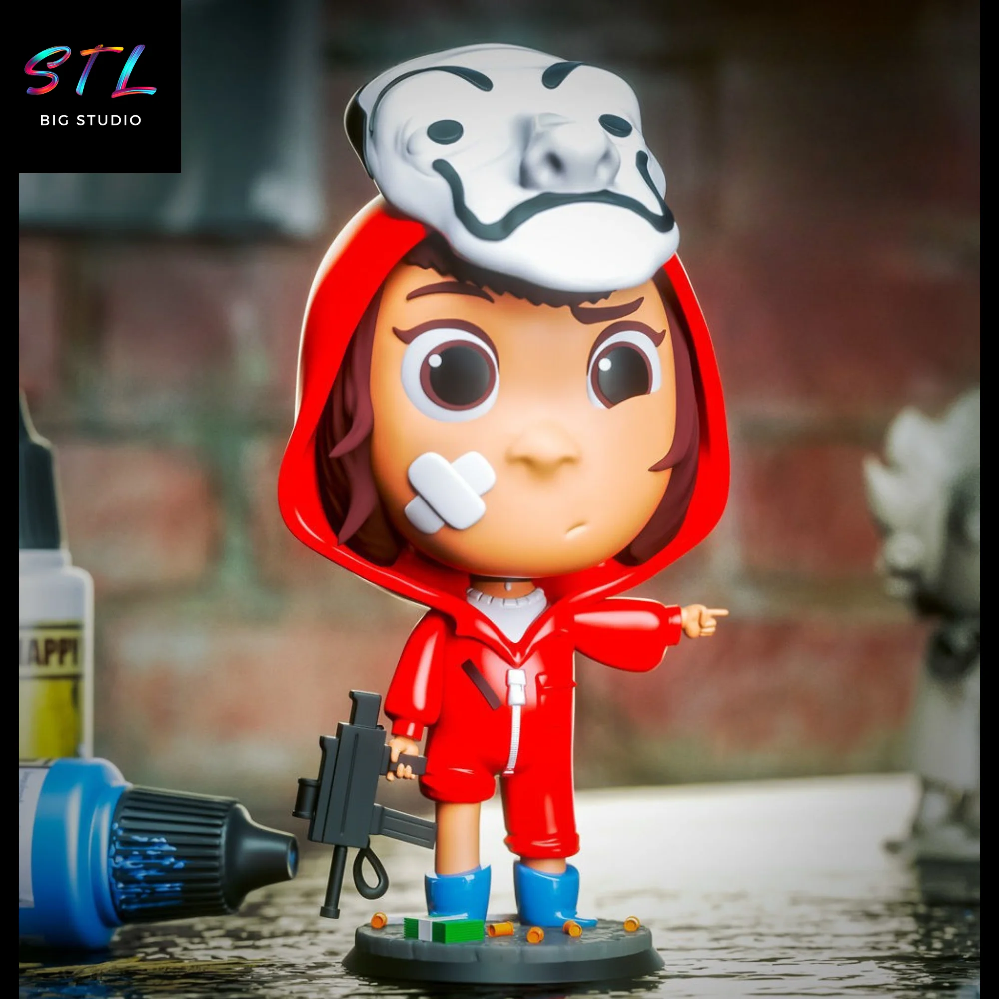 Tokyo Chibi STL | Money Heist 3D Printable Figure Model