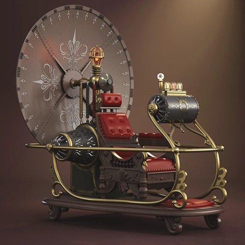 The Time Machine 1960 3D Printing Model | Assembly STL Model