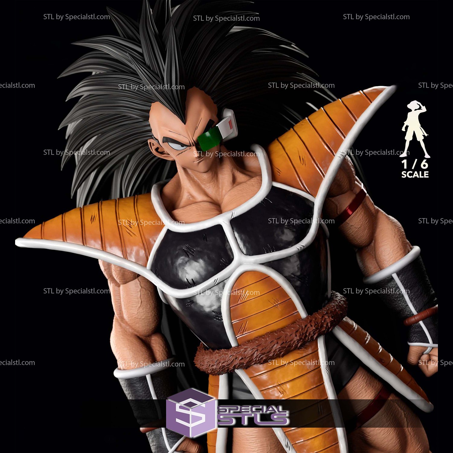 Raditz 1-6 STL Files 3D Model — view 2