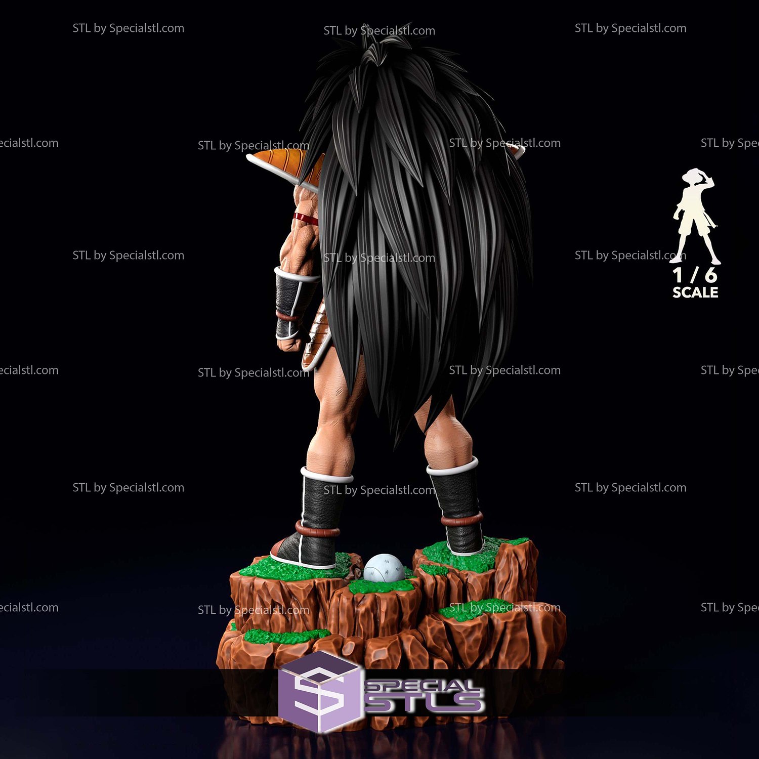 Raditz 1-6 STL Files 3D Model — view 3