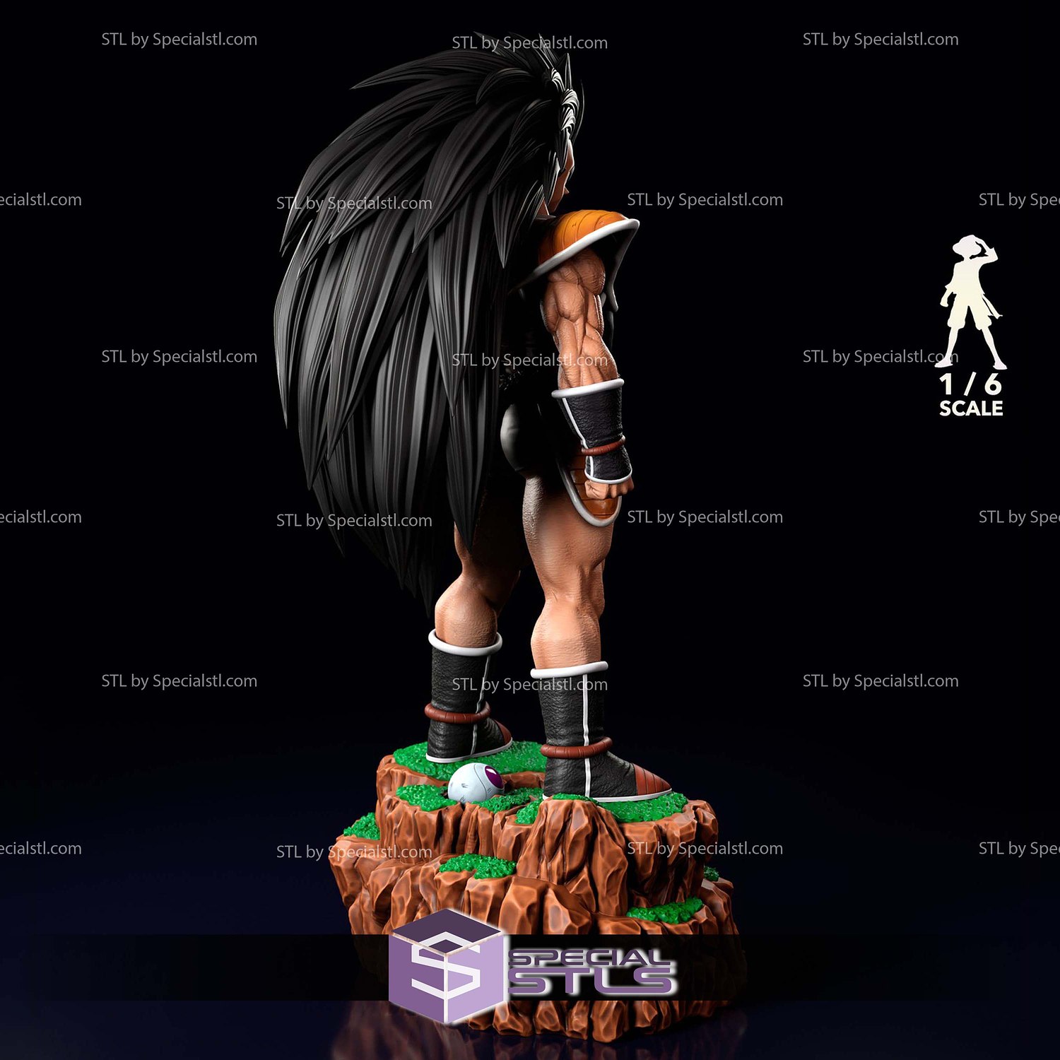 Raditz 1-6 STL Files 3D Model — view 5