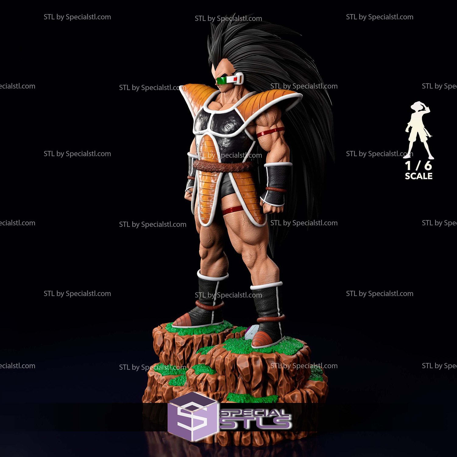 Raditz 1-6 STL Files 3D Model — view 6