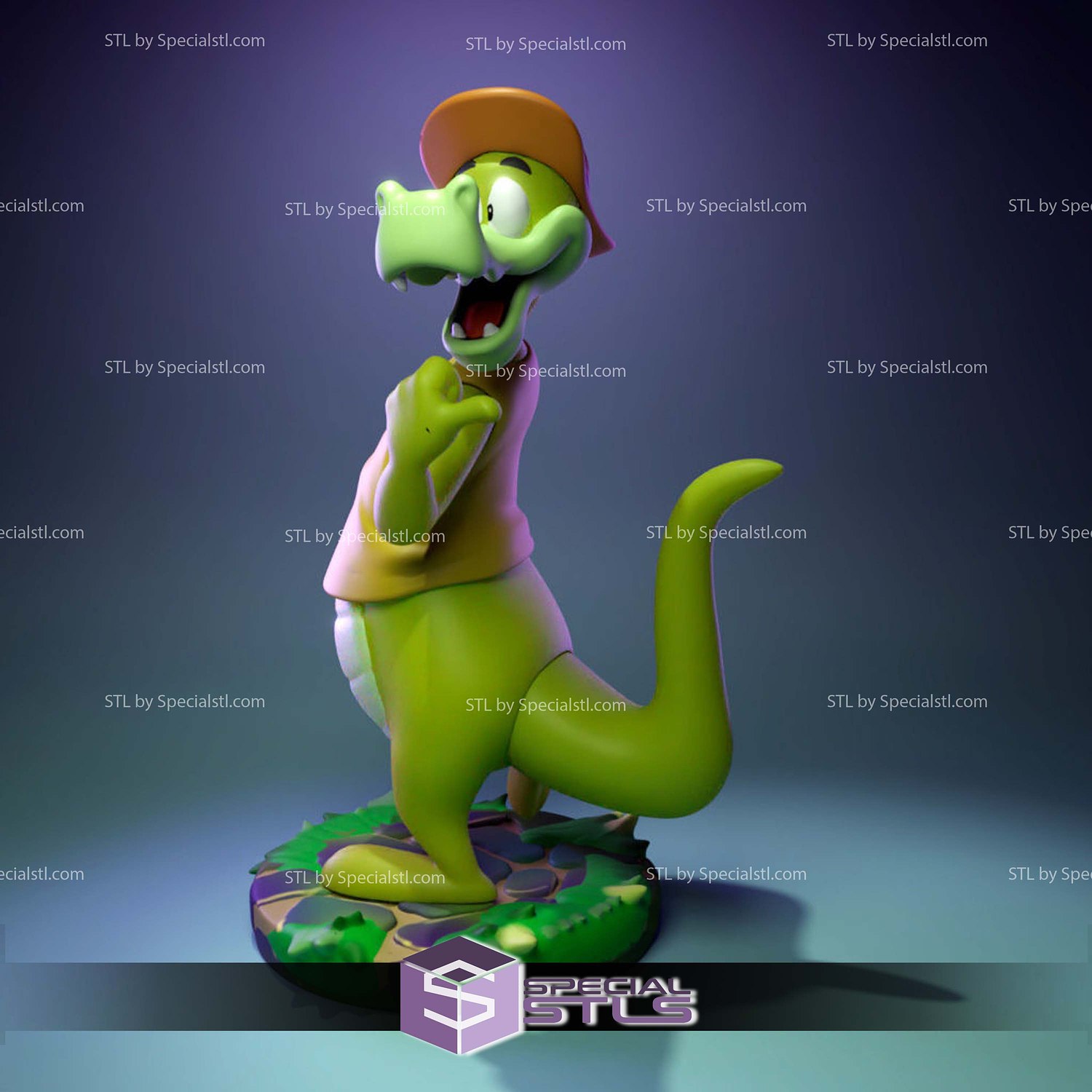 Gabby Gator Sculptures 3D Printing STL Model — view 2