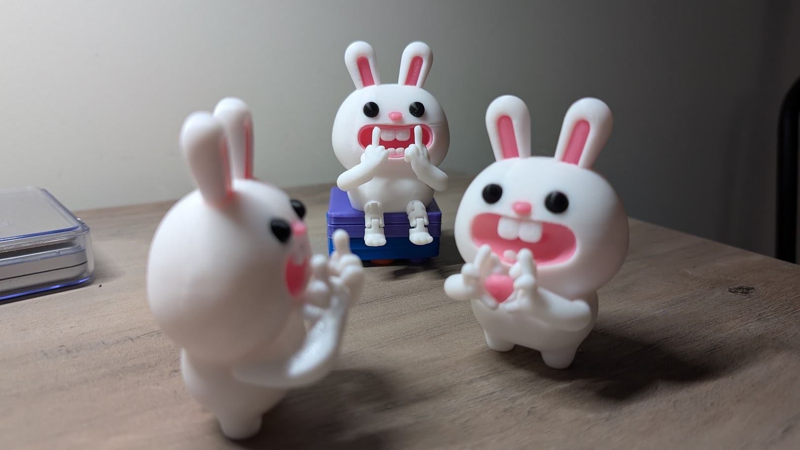 Rebel Articulated Bunny - The Cute Desk Buddy toy 3D 3MF Model