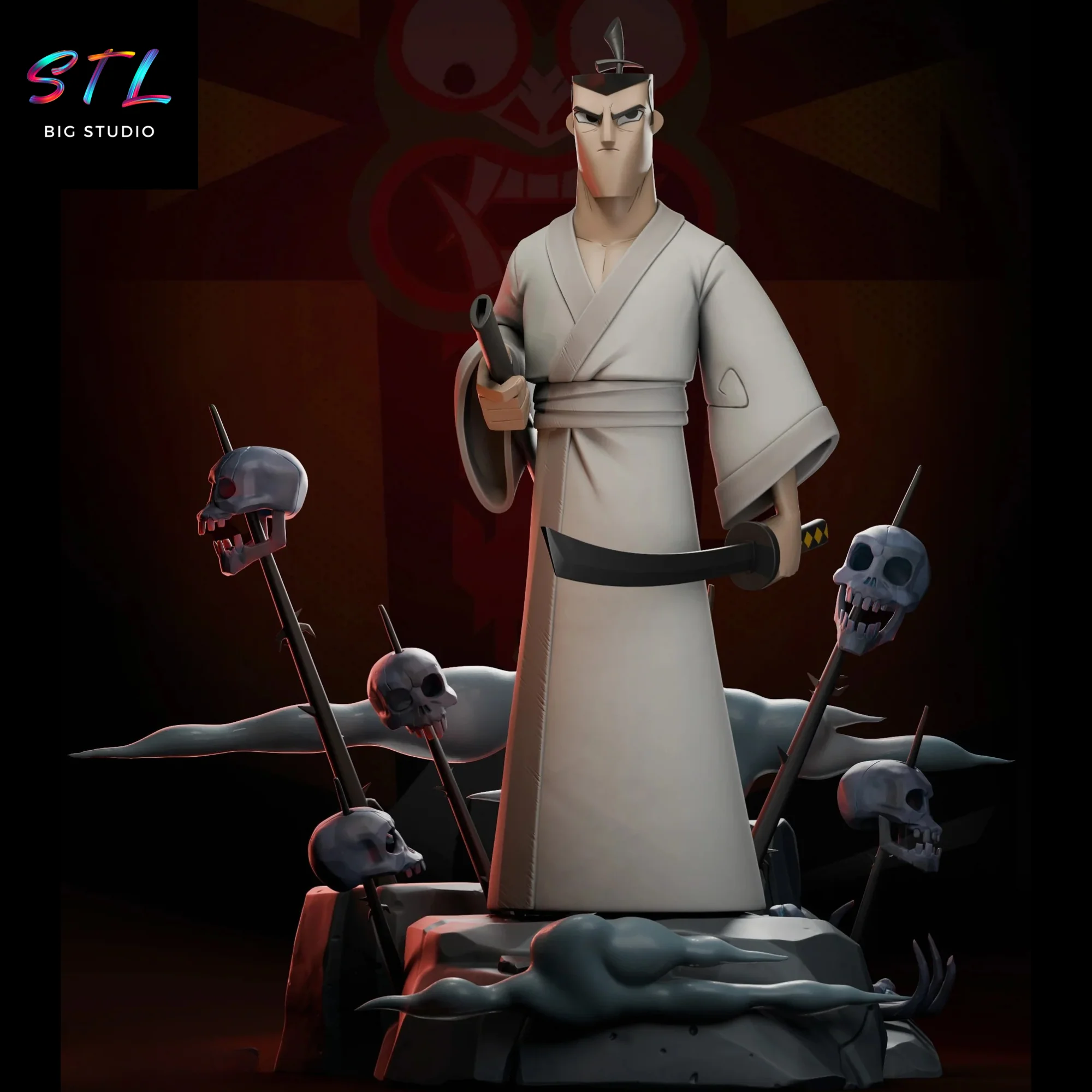Samurai Jack STL | 3D Printing Figure Model