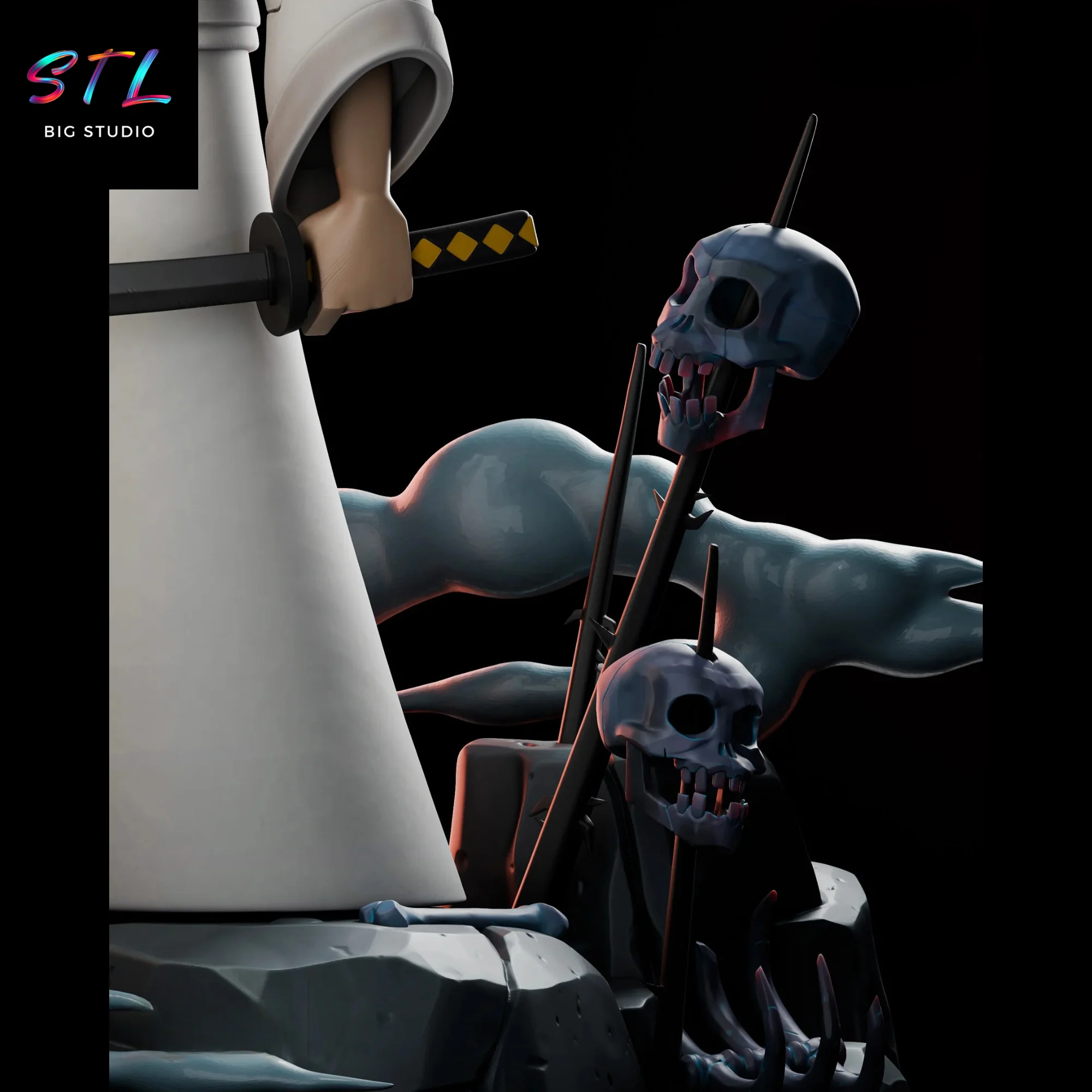 Samurai Jack STL | 3D Printing Figure Model — view 5