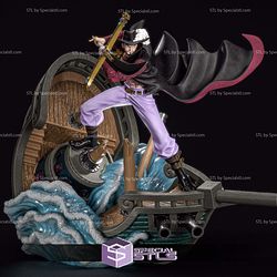 Dracule Mihawk on Boat 3D Printer Files STL Model