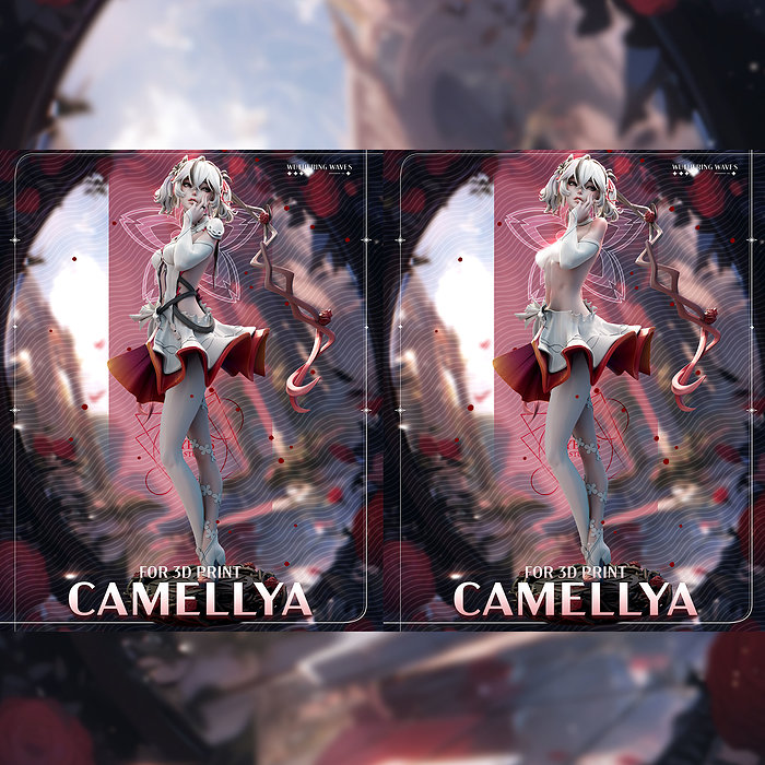Camellya from Wuthering Waves Collector Package 3D STL Model — view 2